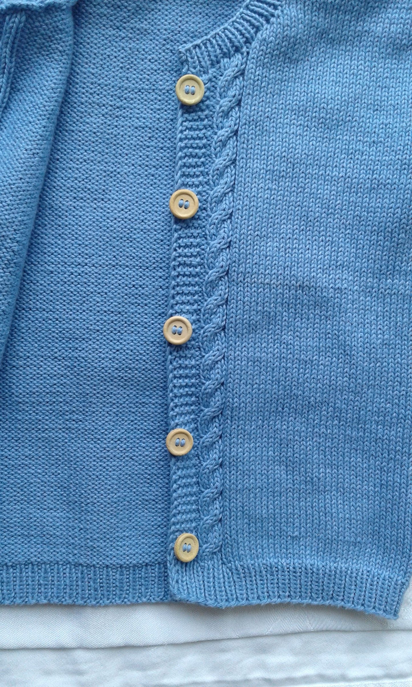 Strickjacke in Blau und Größe 98/104 3 jahre - Shop Pekusch