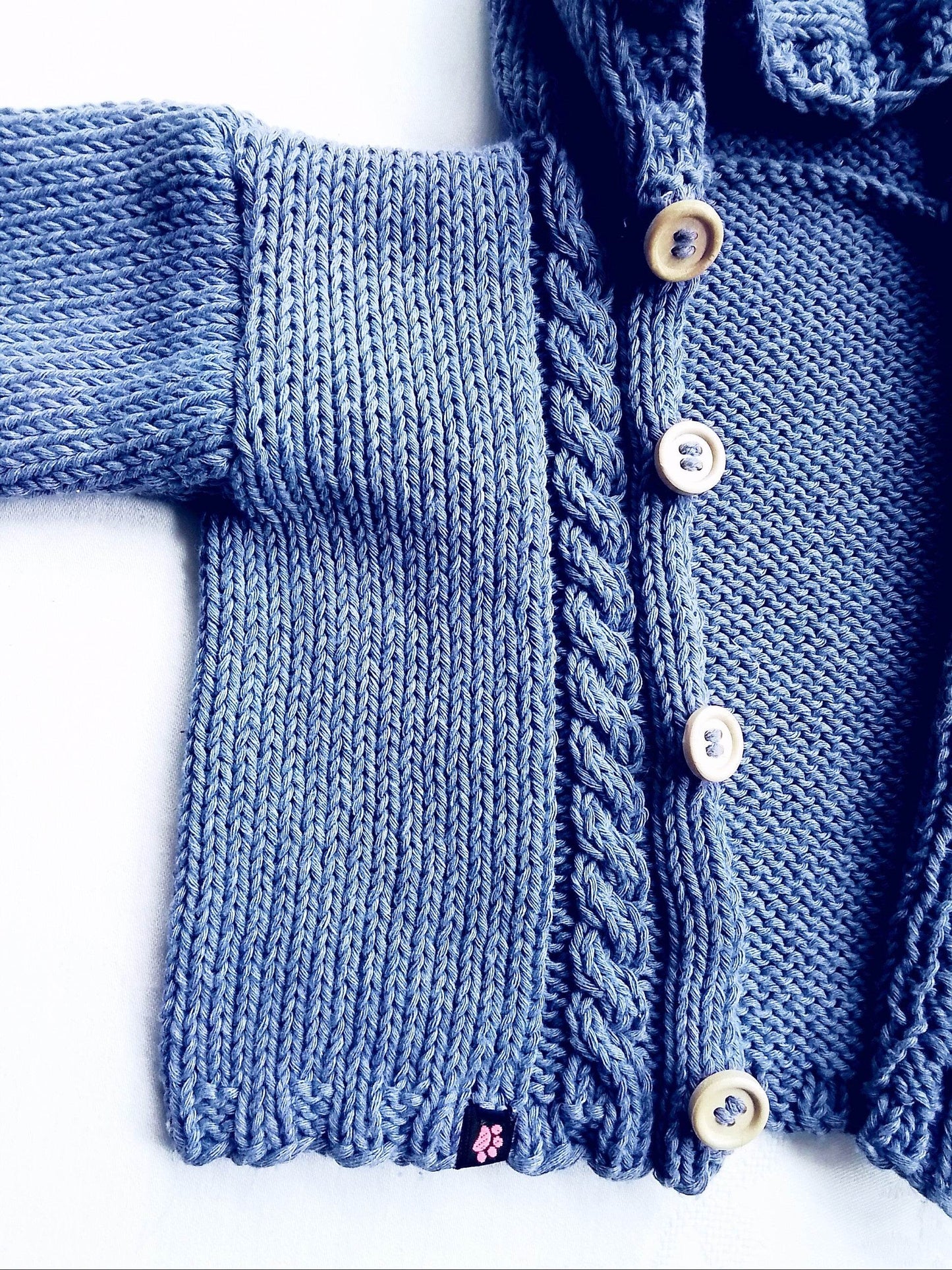 Strickjacke Baby Blau Größe 62/68 und 80/86 3-6 month - Shop Pekusch