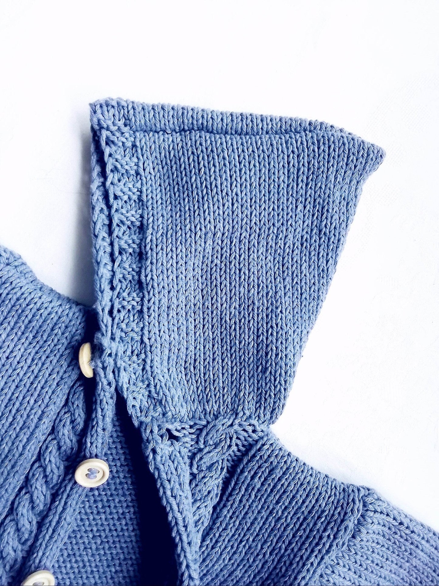 Strickjacke Baby Blau Größe 62/68 und 80/86 3-6 month - Shop Pekusch
