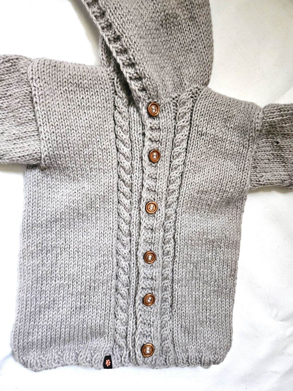 Strickjacke Kinder Beige Größe 92/98 2-3 years - Shop Pekusch