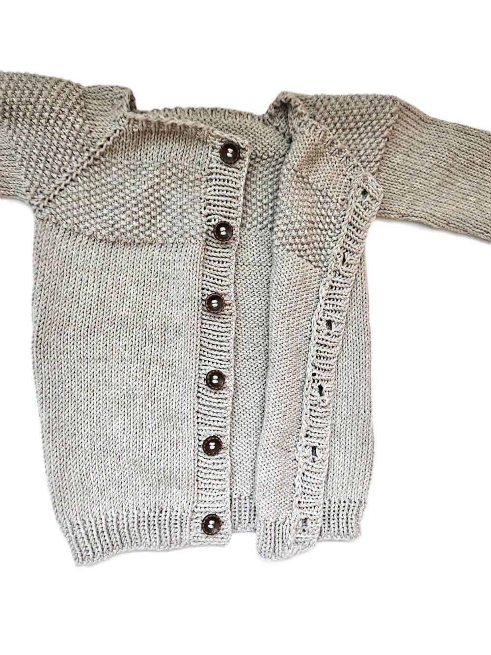 Strickjacke Baby Beige Größe 80/86 - Shop Pekusch