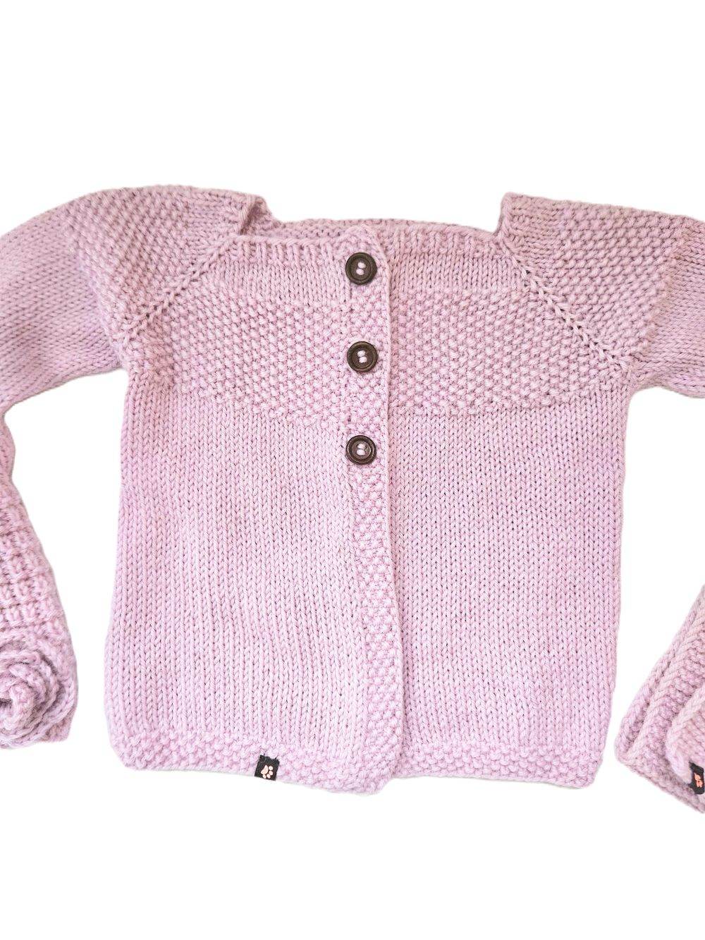 Strickjacke Baby in Rosa und der Größe 74/80 10-12 month - Shop Pekusch