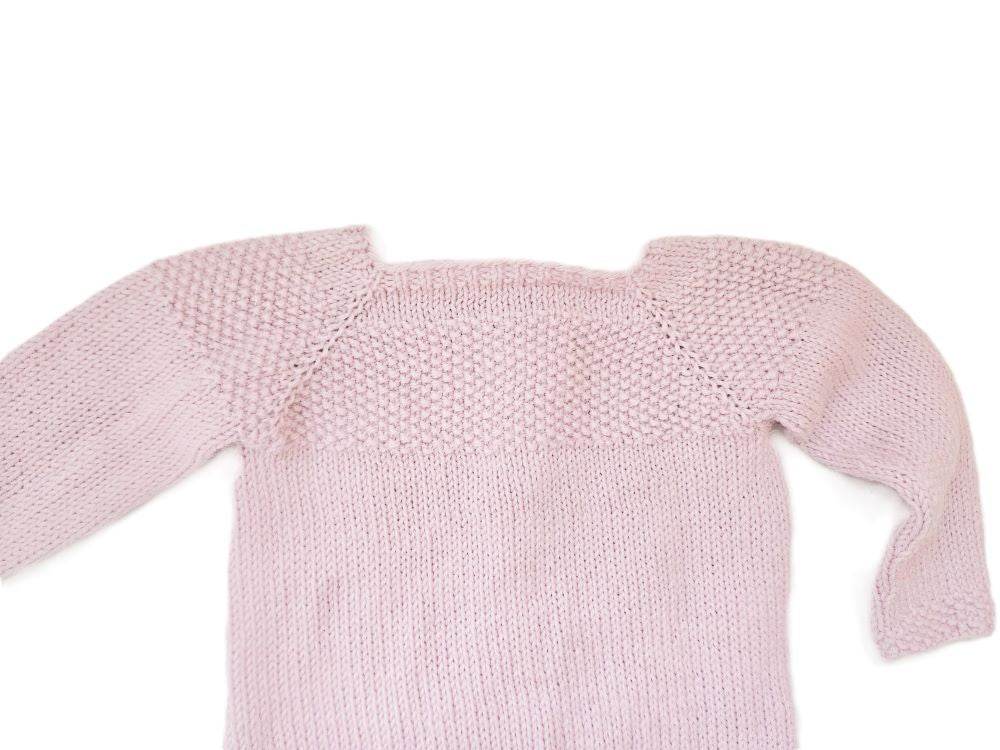 Strickjacke Baby in Rosa und der Größe 74/80 10-12 month - Shop Pekusch