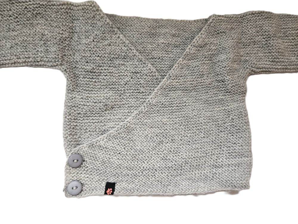 Wickeljacke Baby Hellgrau Größe 62/68 3-6 month - Shop Pekusch
