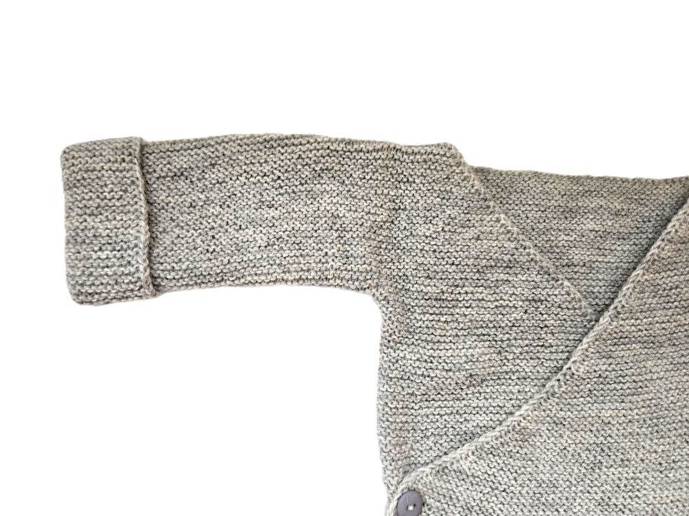 Wickeljacke Baby Hellgrau Größe 62/68 3-6 month - Shop Pekusch