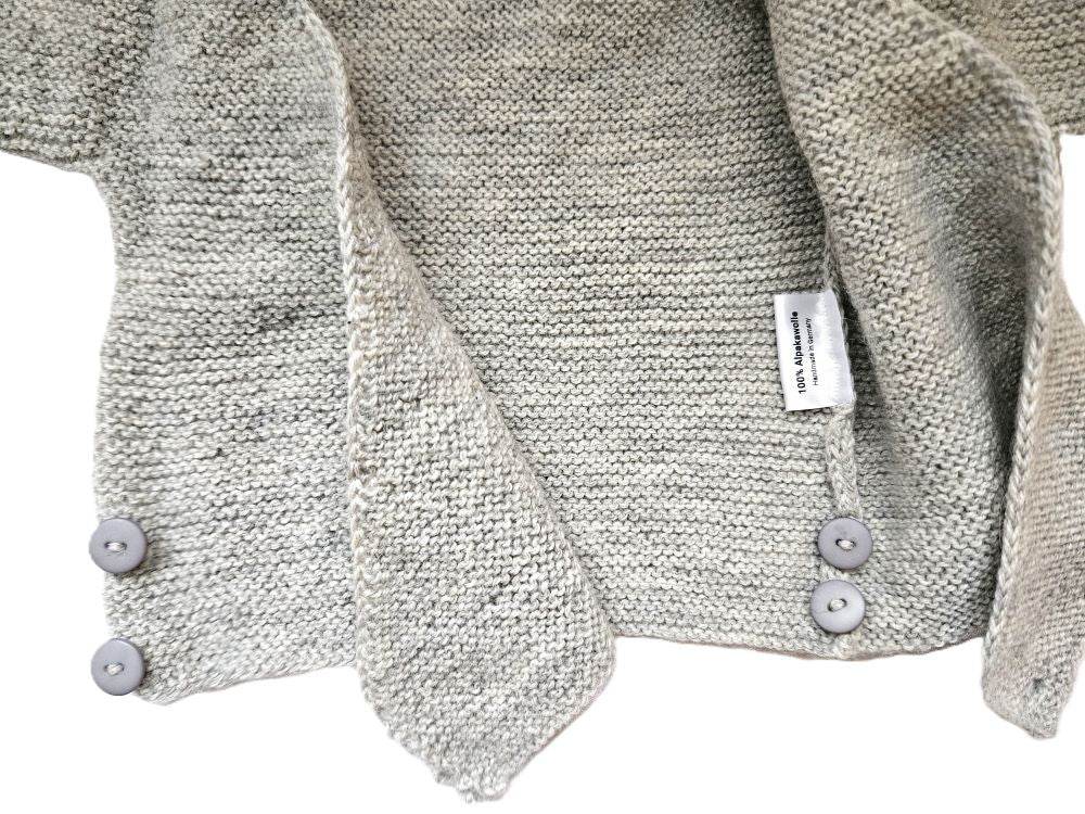 Wickeljacke Baby Hellgrau Größe 62/68 3-6 month - Shop Pekusch