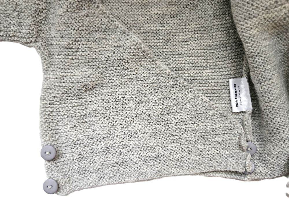 Wickeljacke Baby Hellgrau Größe 62/68 3-6 month - Shop Pekusch