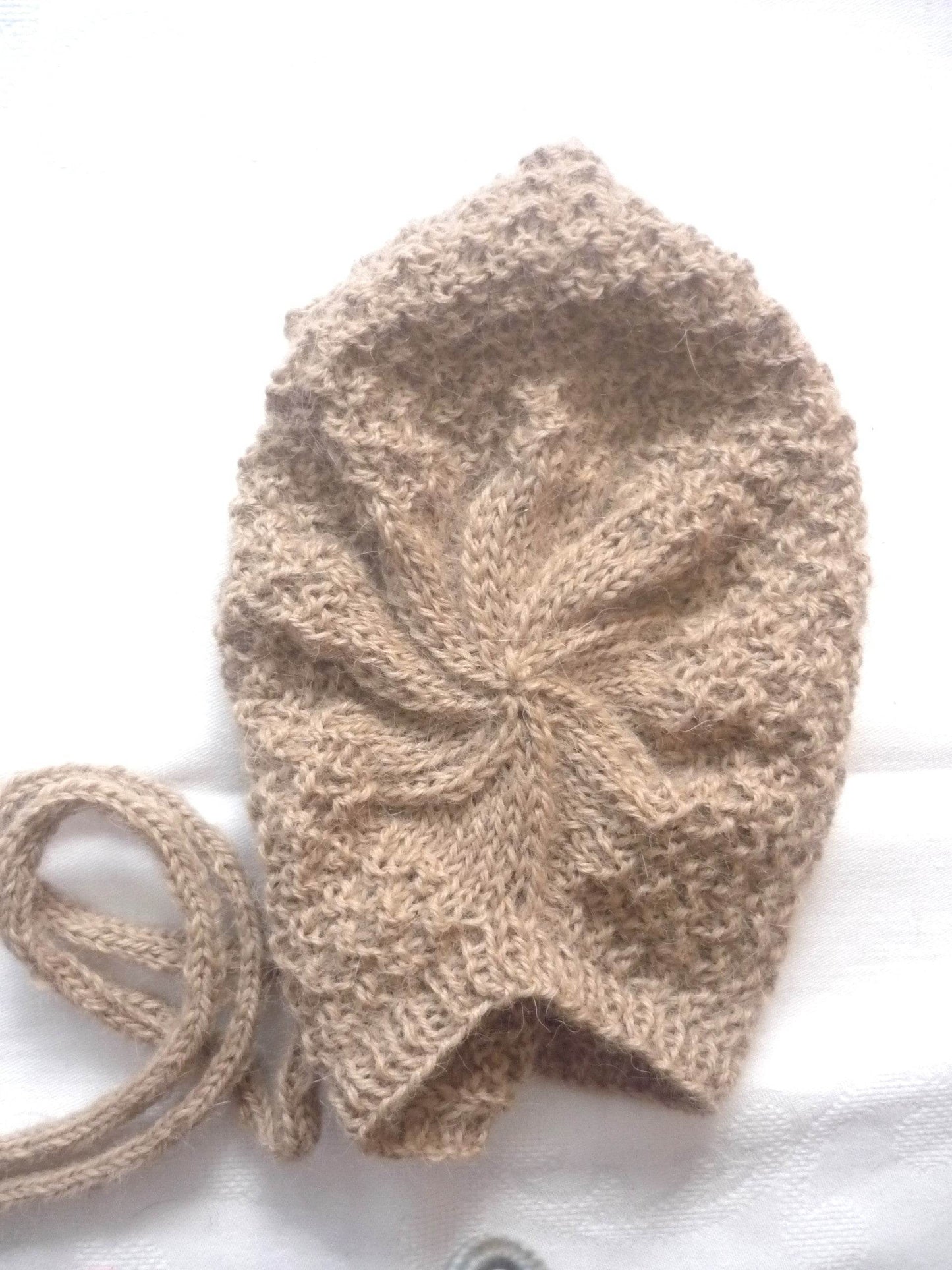 Alpaka Babyhaube Camel Größe 50/56 0-3 month - Shop Pekusch