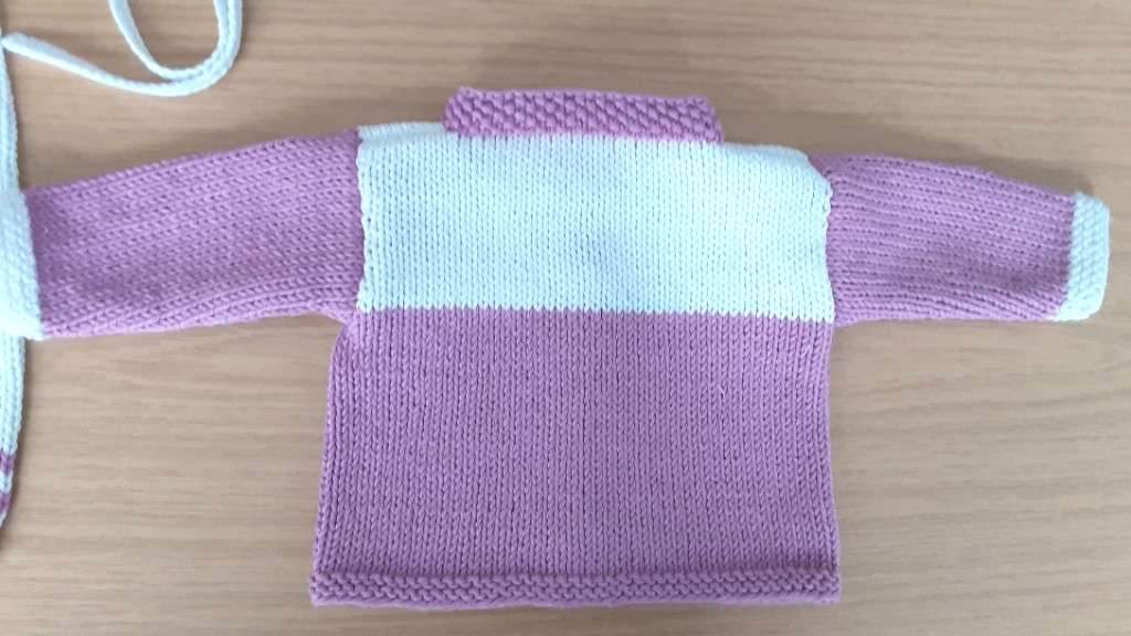 Set Baby Weiß/Helllila Größe 62/68 6-9 month - Shop Pekusch