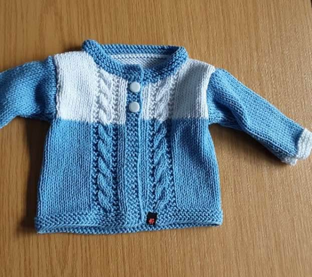 Set Baby Weiß/Blau Größe 62/68 6-9 month - Shop Pekusch