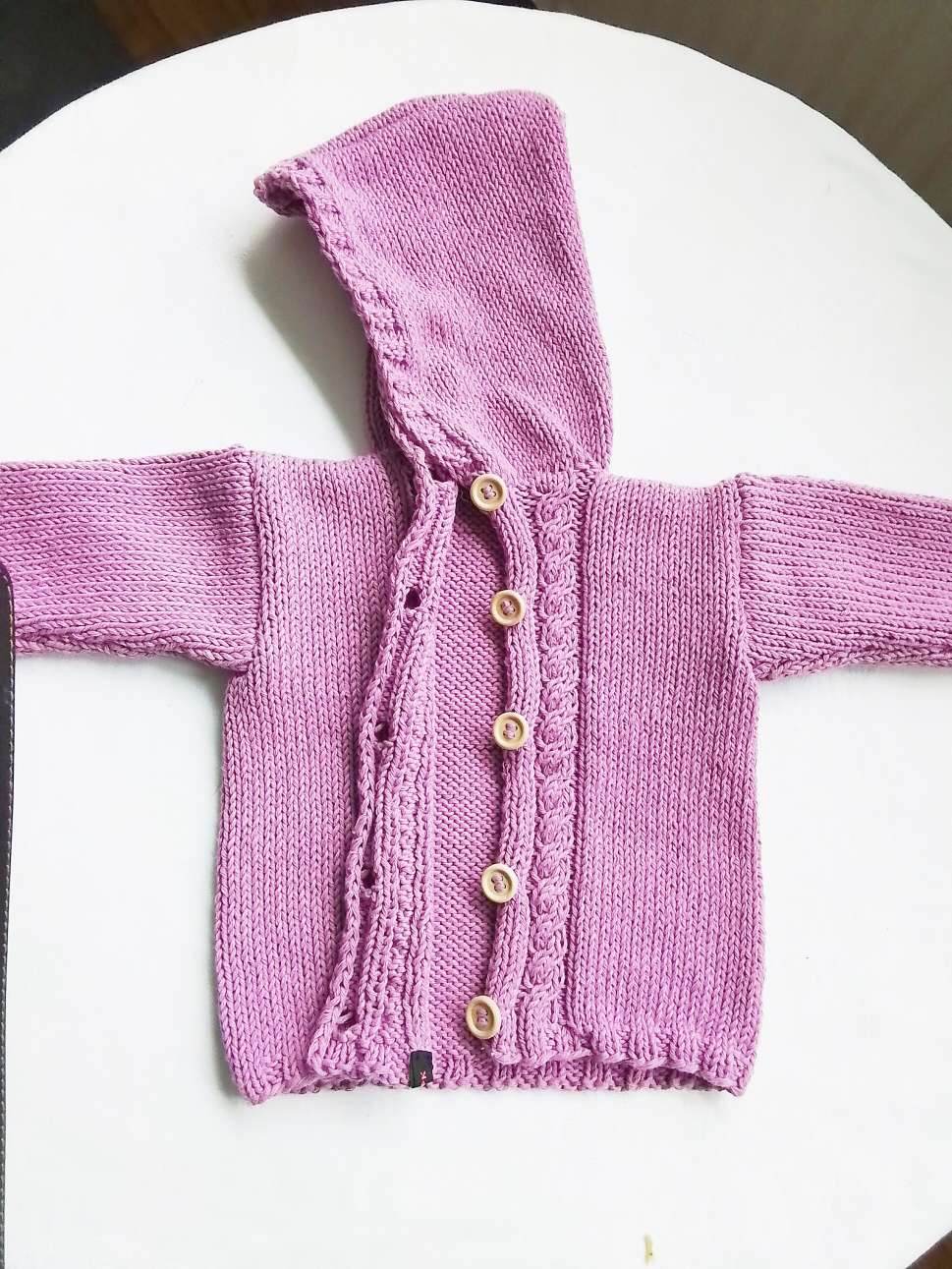 Strickjacke Baby Helllila Größe 62/68 3-6 month - Shop Pekusch