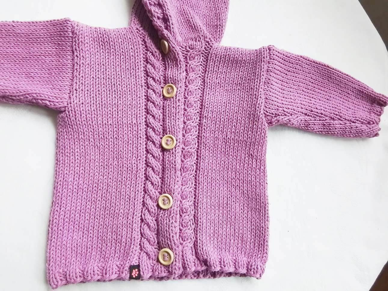 Strickjacke Baby Helllila Größe 62/68 3-6 month - Shop Pekusch