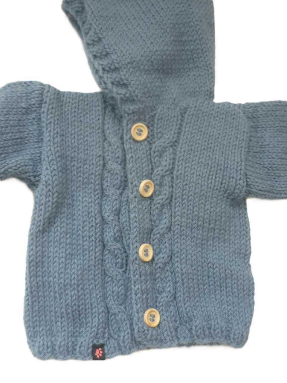 Strickjacke Baby Blau Größe 62/68 3-6 month - Shop Pekusch