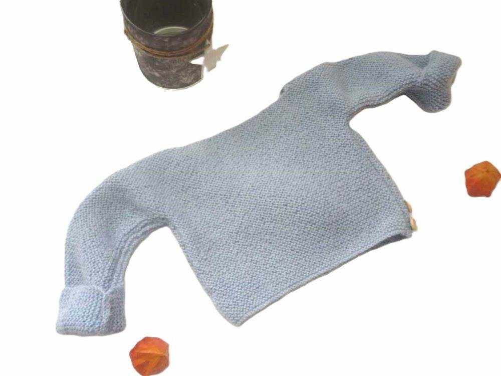 Wickeljacke Baby Hellblau Größe 50/56 0-3 month und 62/68 3-6 month - Shop Pekusch