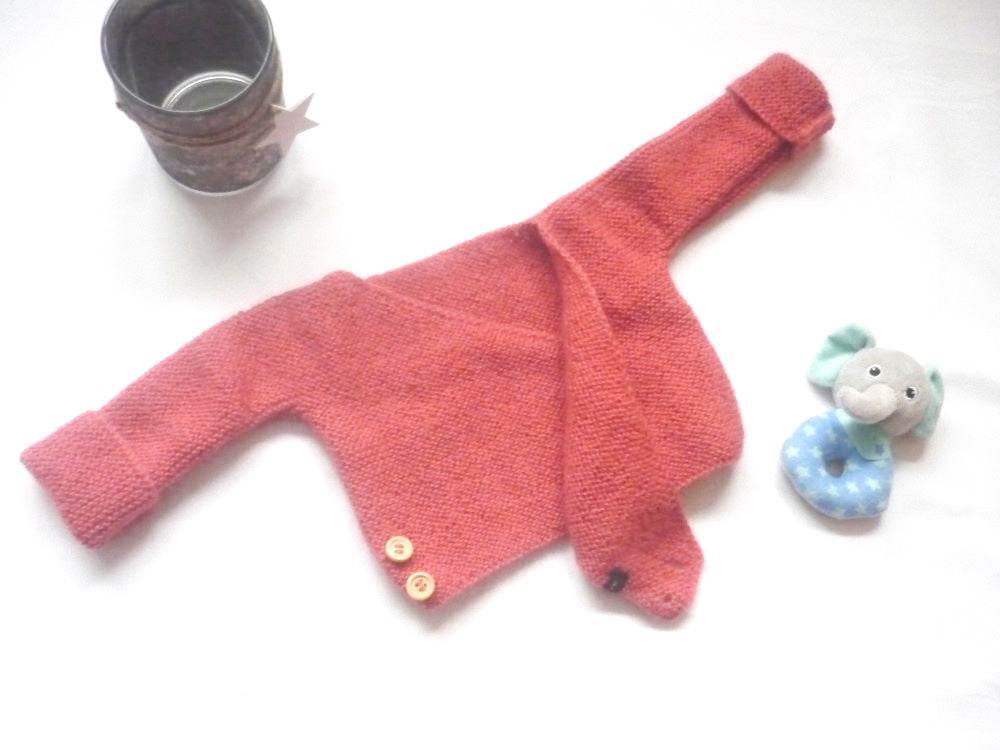 Wickeljacke Baby Koralle Größe 62/68 3-6 month - Shop Pekusch
