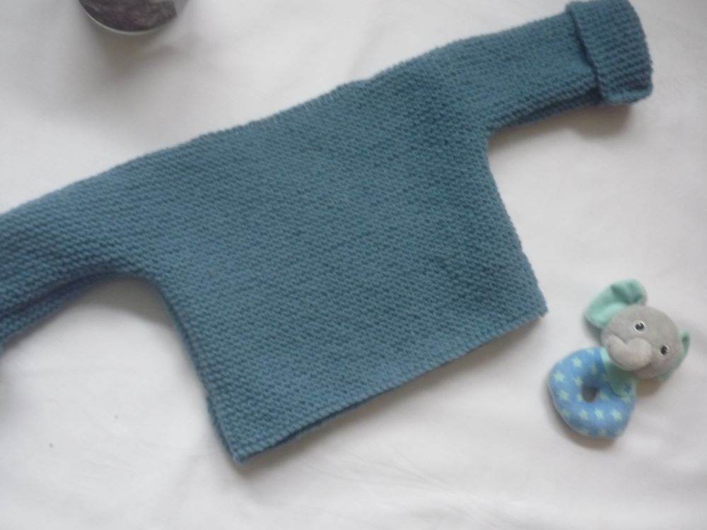 Wickeljacke Baby Bio Blau Größe 62/68 3-6 month - Shop Pekusch