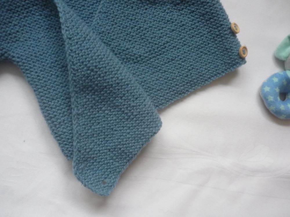 Wickeljacke Baby Bio Blau Größe 62/68 3-6 month - Shop Pekusch