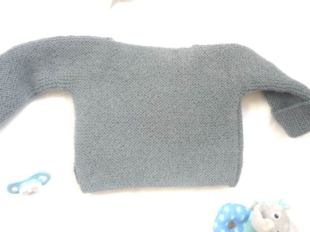 Wickeljacke Baby Mineralblau Größe 62/68 3-6 month - Shop Pekusch