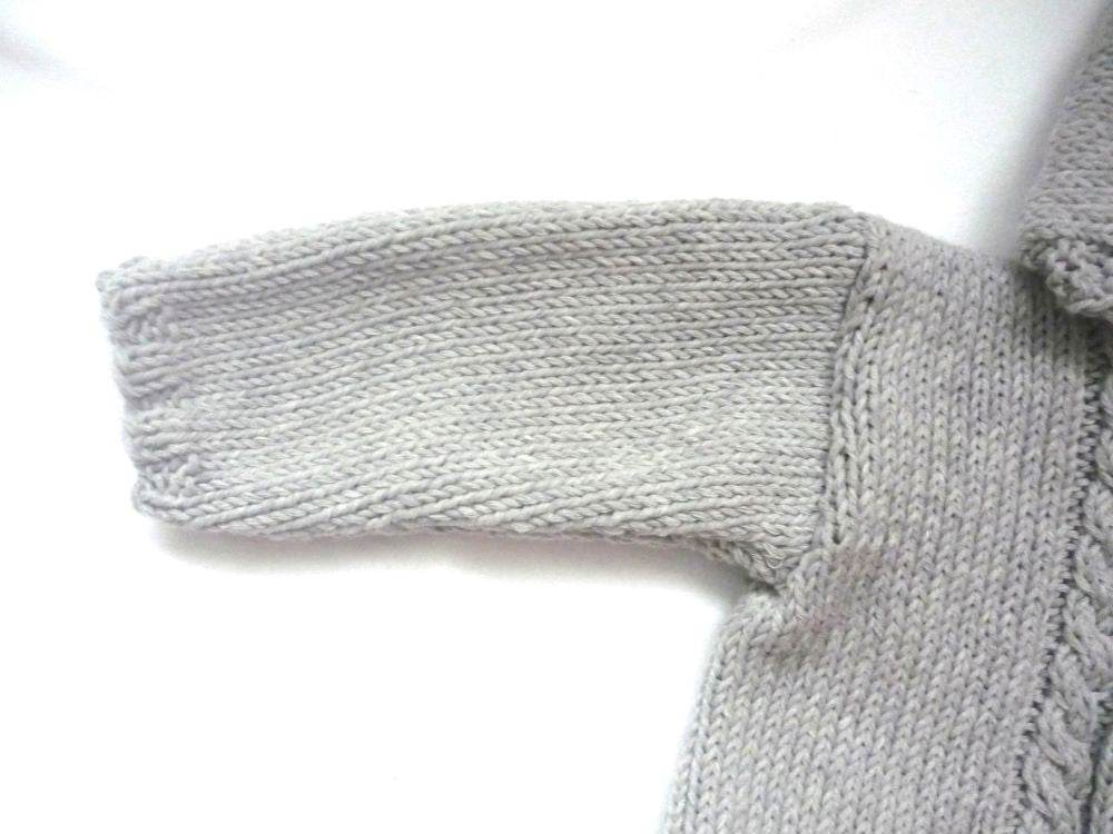Strickjacke Baby Hellgrau Größe 62/68 3-6 month - Shop Pekusch