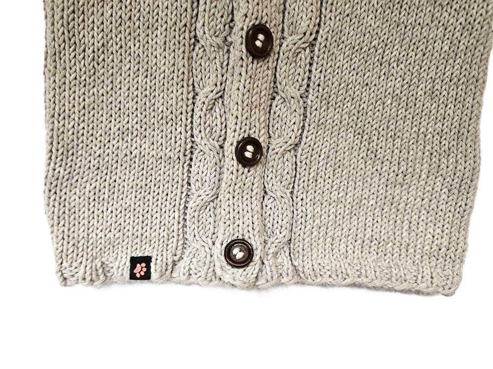 Baby Strickjacke Beige Größe 86/92 18-24 Monate - Shop Pekusch