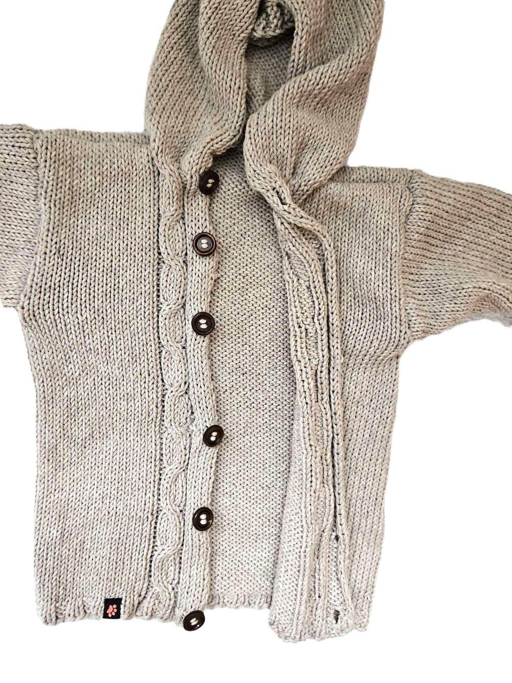 Baby Strickjacke Beige Größe 86/92 18-24 Monate - Shop Pekusch