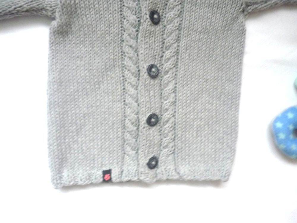 Strickjacke Baby Hellgrau Größe 62/68 3-6 month - Shop Pekusch