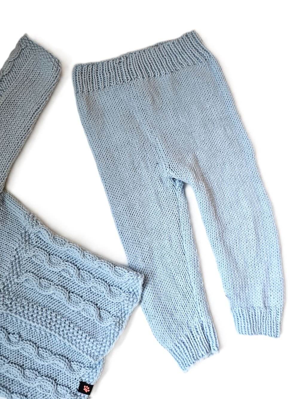 Eisblau Baby Set 3 teilig und der Größe 68/74 12-18 month - Shop Pekusch
