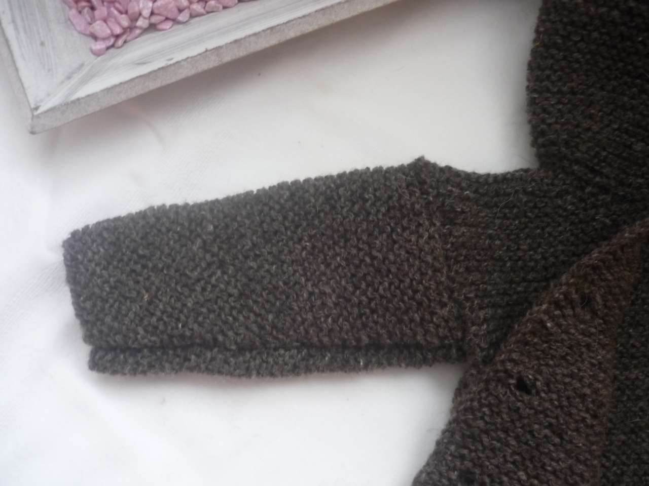 Strickjacke Baby Bio Graubraun Größe 62/68 3-6 month - Shop Pekusch
