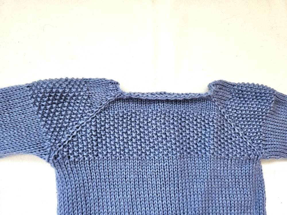 Strickjacke Baby Blau Bio in und der Größe 74/80 10-12 month - Shop Pekusch