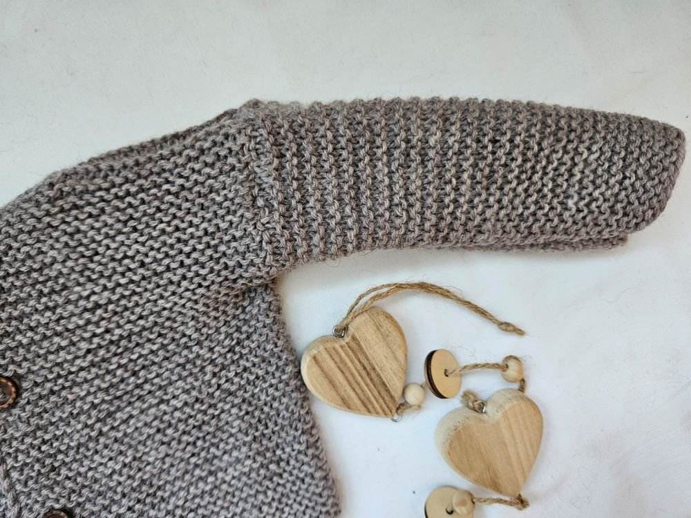 Strickjacke Bio Baby Braun Größe 62/68 3-6 month - Shop Pekusch