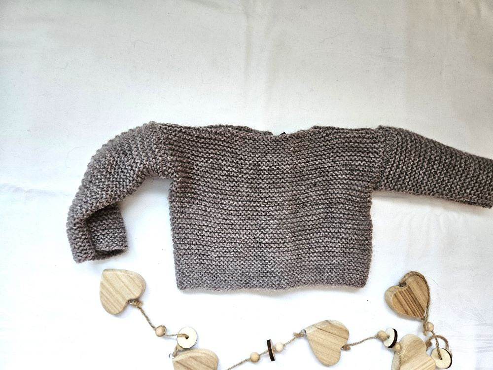 Strickjacke Bio Baby Braun Größe 62/68 3-6 month - Shop Pekusch