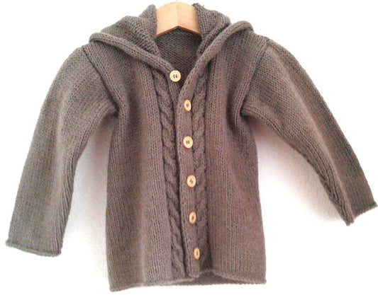 Strickjacke Baby Braun Größe 80/86 12-18 month - Shop Pekusch