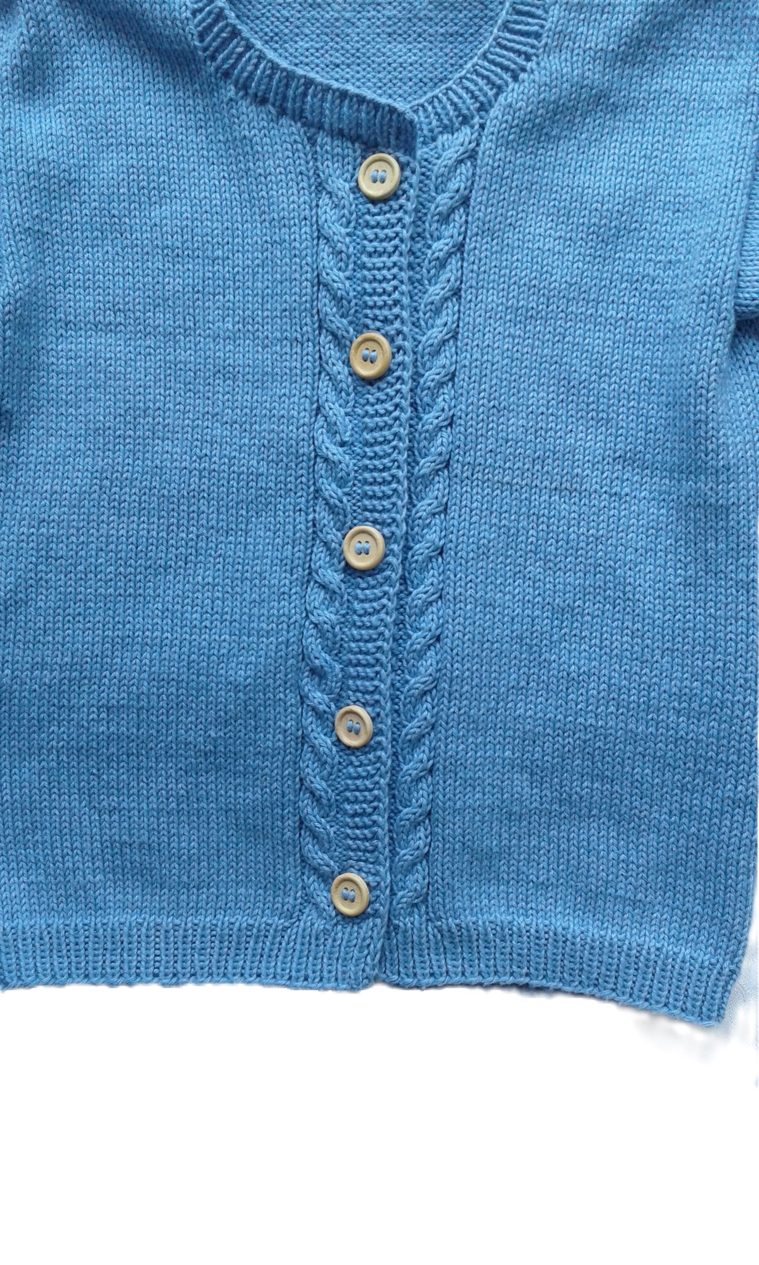 Strickjacke in Blau und Größe 98/104  3 jahre - Shop Pekusch