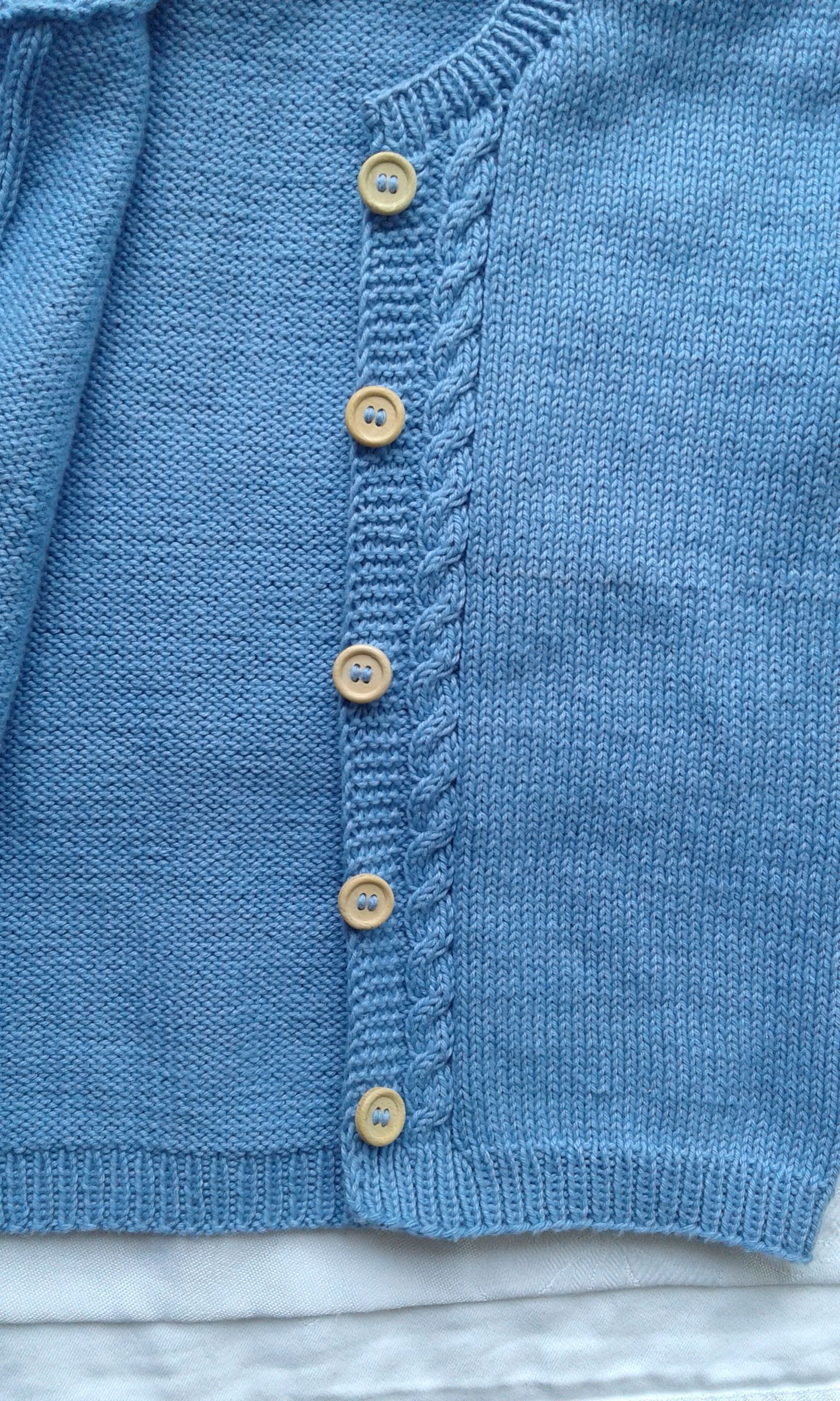 Strickjacke in Blau und Größe 98/104  3 jahre - Shop Pekusch