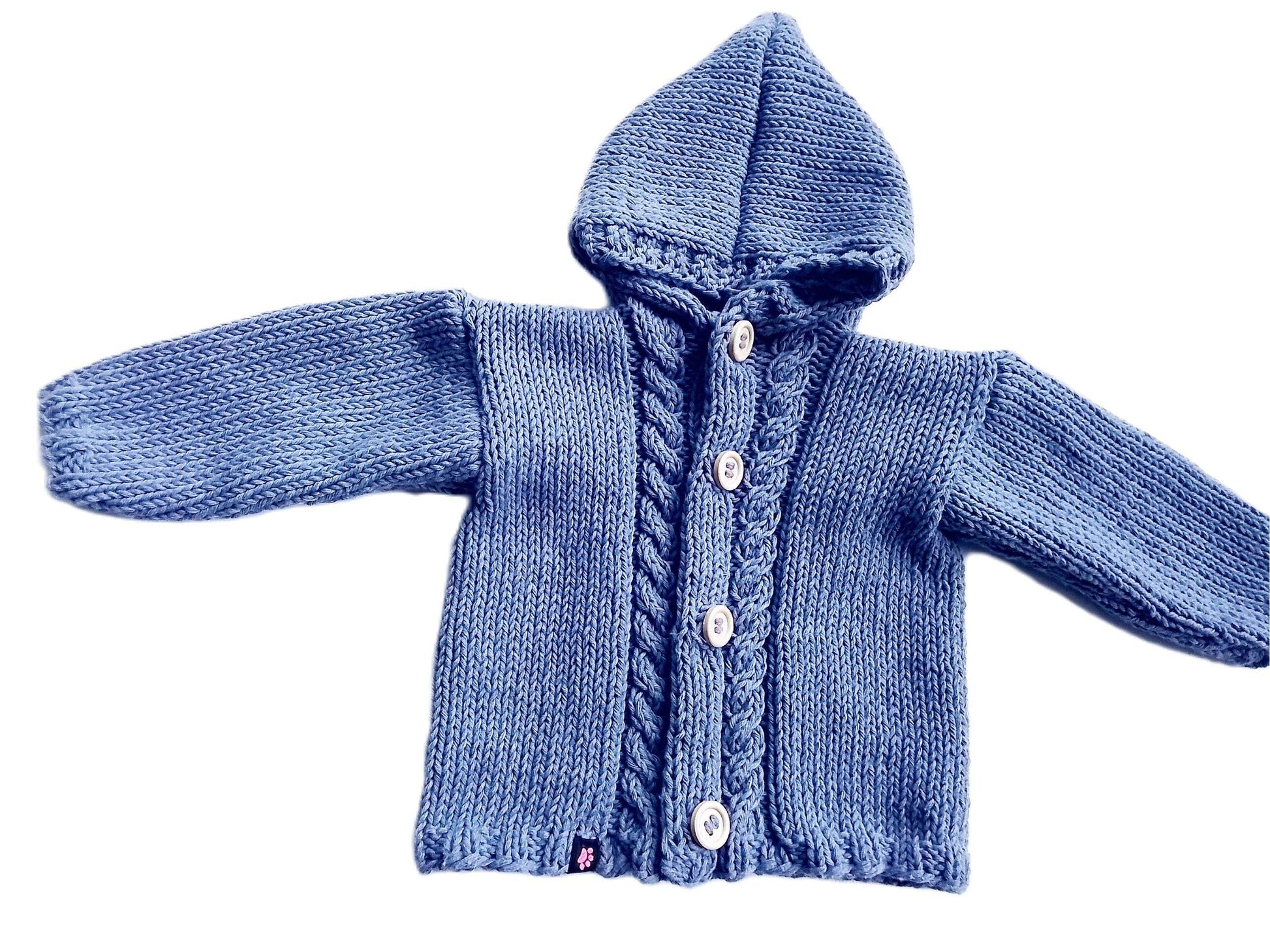 Strickjacke Baby Blau Größe 62/68 und 80/86 3-6 month - Shop Pekusch