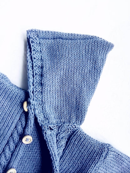 Strickjacke Baby Blau Größe 62/68 und 80/86 3-6 month - Shop Pekusch