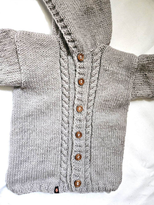 Strickjacke Kinder Beige Größe 92/98 2-3 years - Shop Pekusch