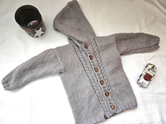 Strickjacke Kinder Beige Größe 92/98 2-3 years - Shop Pekusch