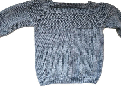 Strickjacke Baby in Blau und der Größe 74/80 10-12 Month - Shop Pekusch