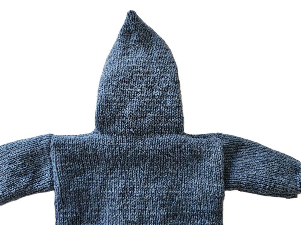 Bio Strickjacke in Blau und Größe 62/68 3-6 Monate - Shop Pekusch