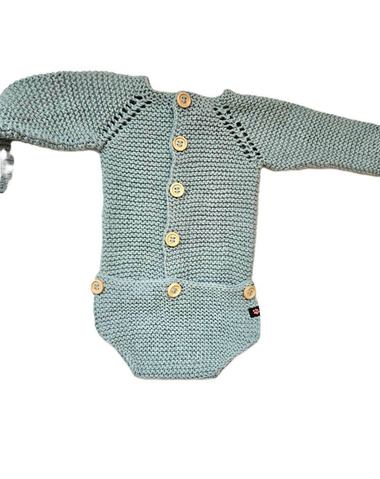 Strampler Baby Seegrün Größe 50/56 0-3 month - Shop Pekusch