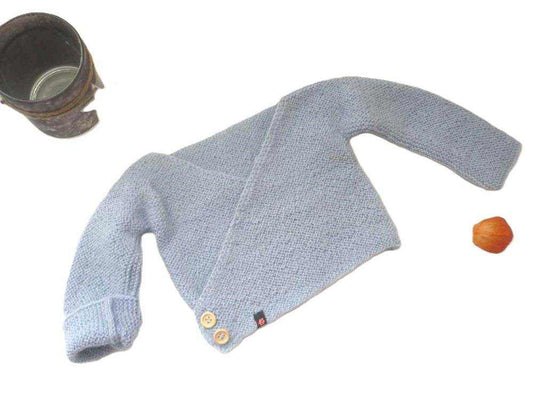 Wickeljacke Baby Hellblau Größe 50/56 0-3 month und 62/68 3-6 month - Shop Pekusch