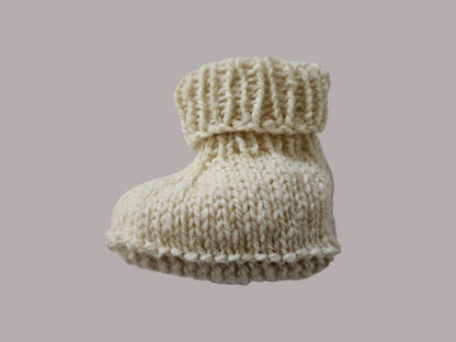 Baby Bio Booties in Blau und Natur in Größe 15/16 0-6 Monate - Shop Pekusch