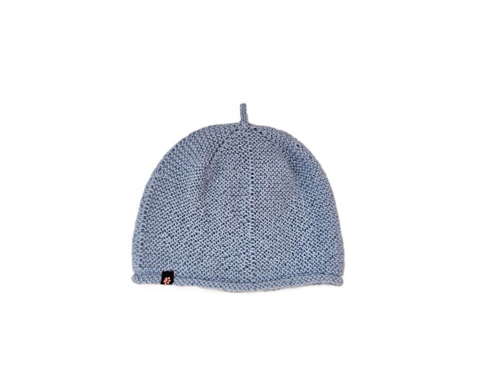 Baby Mütze Alpaka Hellblau für 3-9 Monate oder 40 cm Kopfumfang - Shop Pekusch