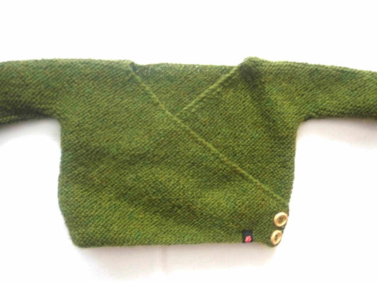 Wickeljacke Baby Grasgrün Größe 62/68 3-6 month - Shop Pekusch
