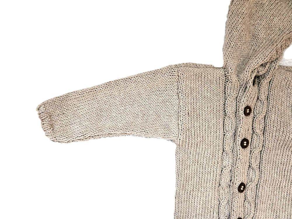 Baby Strickjacke Beige Größe 86/92 18-24 Monate - Shop Pekusch