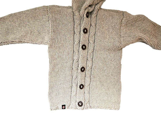Baby Strickjacke Beige Größe 86/92 18-24 Monate - Shop Pekusch