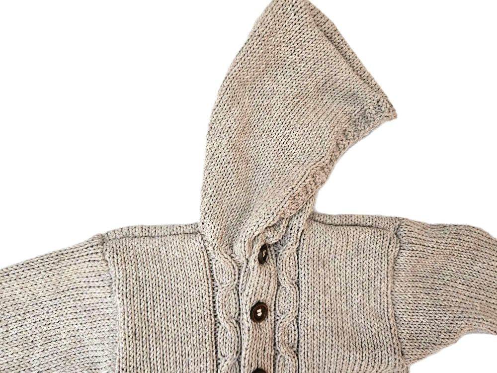 Baby Strickjacke Beige Größe 86/92 18-24 Monate - Shop Pekusch
