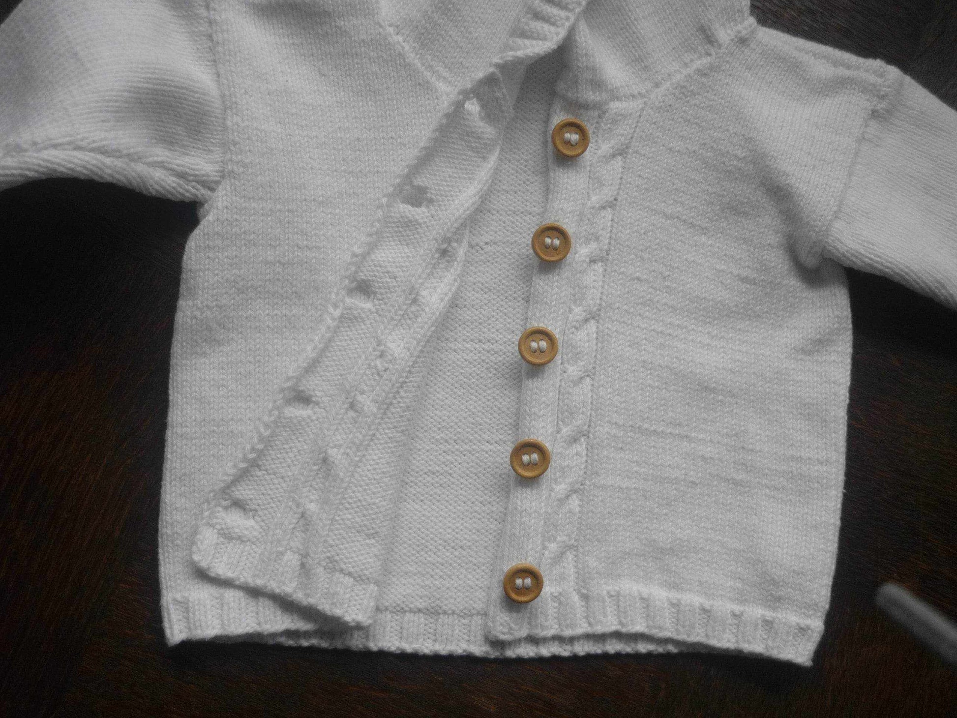 Strickjacke Baby Weiß Größe 62/68 3-6 month - Shop Pekusch