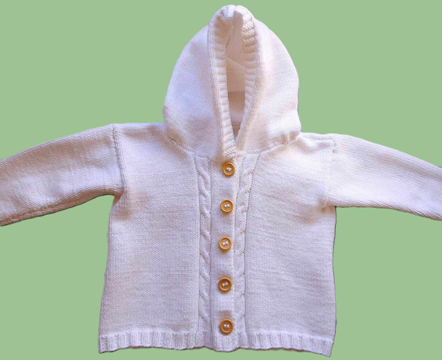 Strickjacke Baby Weiß Größe 62/68 3-6 month - Shop Pekusch